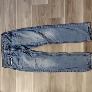 AE 28x30 Smilm Straight Blue Jeans